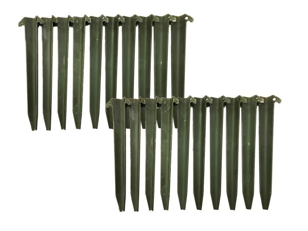 Estacas de tienda US de aluminio, originales – usadas, 20 unidades / UE