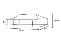 Tienda de caballeros “Simon” 6 x 12