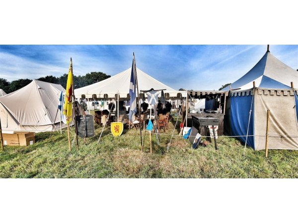 Baldacchino 6 x 6 verde-natural