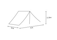Tienda tipo A 230 – 3 x 5 metros