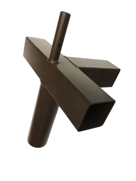 Pieza en T con espiga y salida – Ø 55 mm / 54 x 54 mm