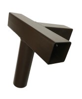 Pieza en T con salida – Ø 55 mm / 54 x 54 mm