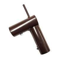 Pieza en L con espiga Ø 55 x 55 mm