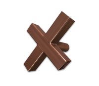 Conector en cruz 54 x 54 mm / Ø 55 mm