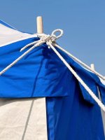 Tienda de caballeros 4 x 6 Herbort azul-natural