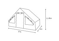 Tienda inflable blowee 2 x 3 metros, oliva