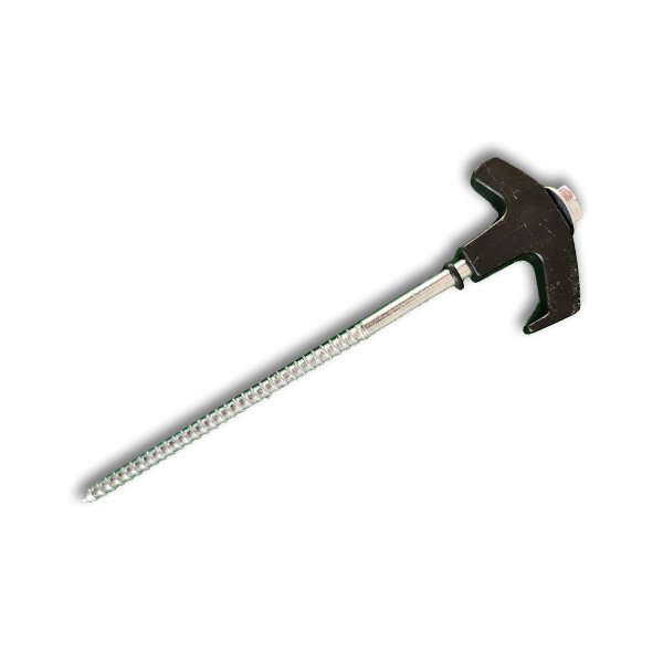 Estaca de tornillo para tienda, 20 cm