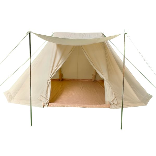 blowee tienda sajona 4 x 6 metros, natural con suelo (desmontable)