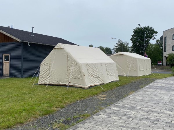 blowee tienda inflable 3,60 x 4,80 metros, natural