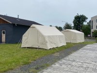 blowee tienda inflable 3,60 x 4,80 metros, natural