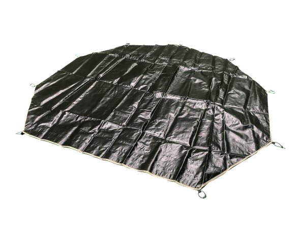 Suelo/alfombra base, negro para tienda redonda / bell tent Ø 4 metros