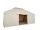 blowee tienda de caballeros 4 x 6, natural con suelo (desmontable)
